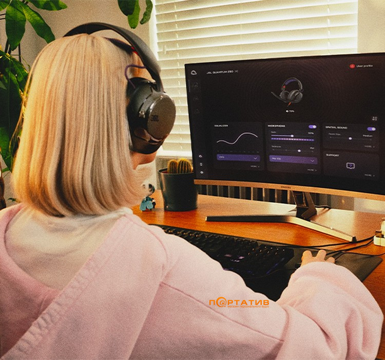 Игровая гарнитура JBL Quantum 250 Black (JBLQTUM250BLK)