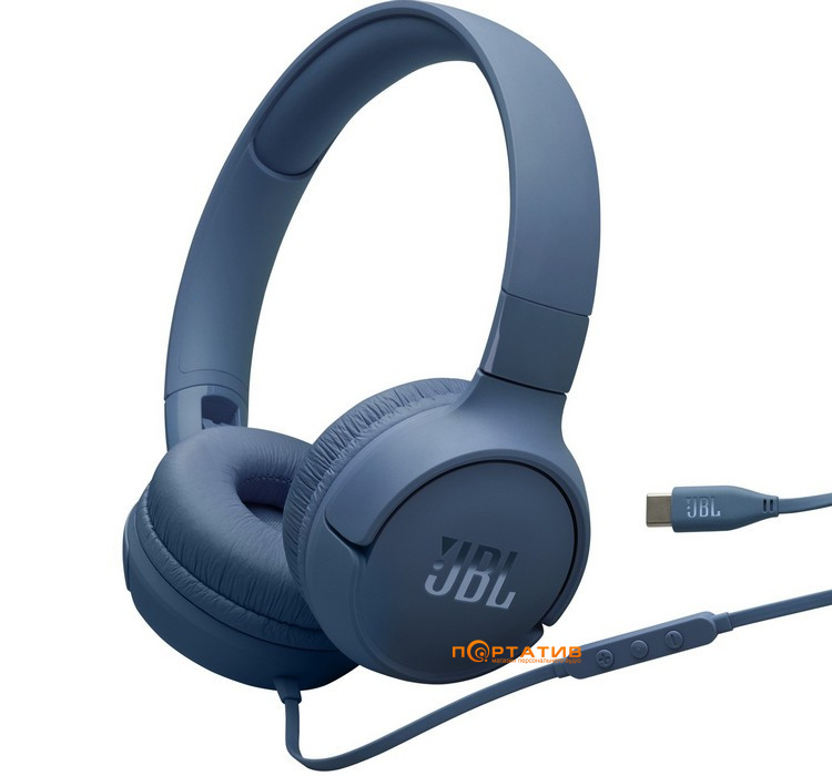 Наушники JBL Tune 520C USB-C Blue (JBLT520CBLU)