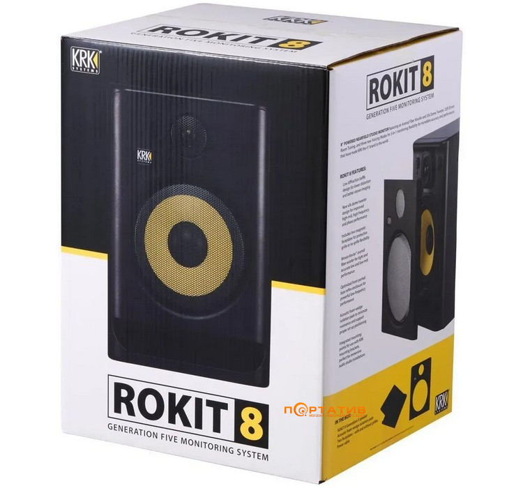 Студийный монитор KRK Rokit 8 Gen5 Black ( 1шт.)