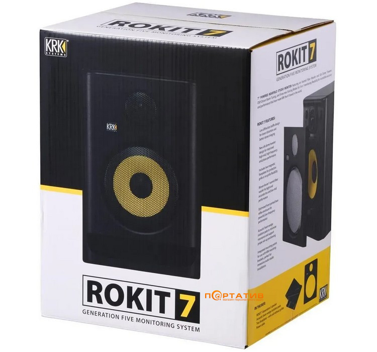 Студийный монитор KRK Rokit 7 Gen5 Black ( 1шт.)