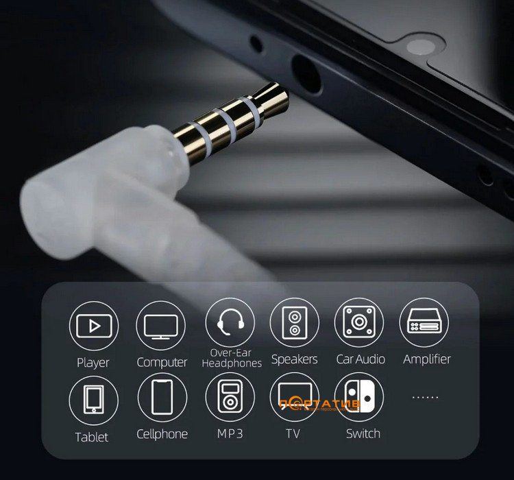 Кабель для наушников KZ Audio M2 Dual Mic 3.5mm