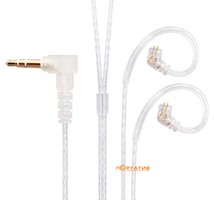 Кабель для навушників  KZ Audio Standard Cable Mic Silver