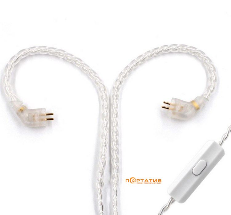 KZ Audio Standard Cable Mic Silver