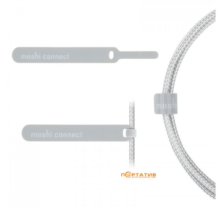 Кабель Moshi Integra™ Cable USB-C to Lightning Jet Silver (1.2 m) (99MO084105)