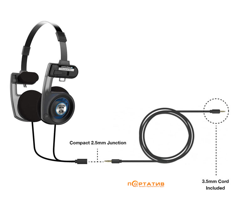 Навушники KOSS Porta Pro Utility + Кабель Koss Utility USB-C