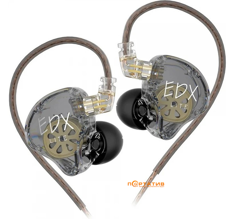 Навушники KZ Audio EDX Lite Mic Grey