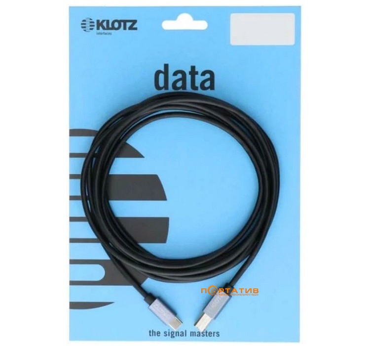 Кабель Klotz USB 2.0 Cable Plug C - Plug B 2m