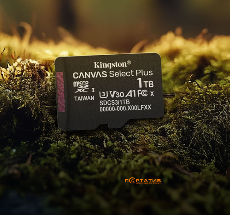 Kingston microSDXC 64GB UHS-I U1 A1 V10 Canvas Select Plus + SD Adapter (SDCS3/64GB)