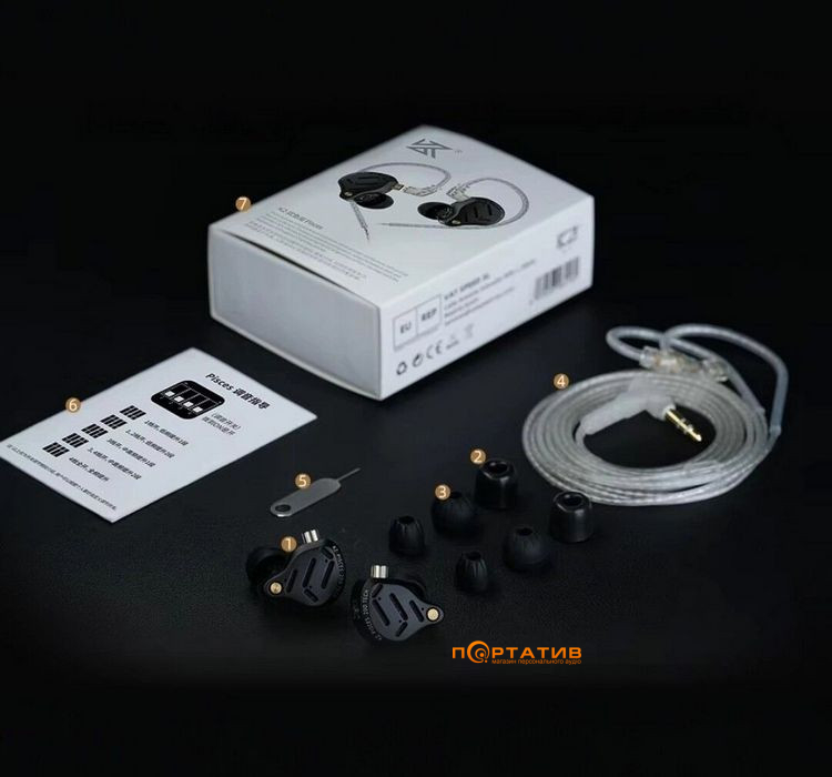 Наушники KZ Audio Pisces without switch MIC