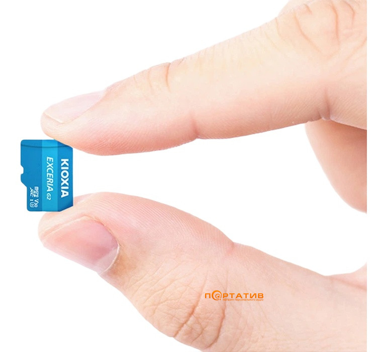 Карта пам'яті Kioxia microSDXC 128GB Exceria G2 UHS-I U3 V30 + SD Adapter (LMEX2L128GG2)