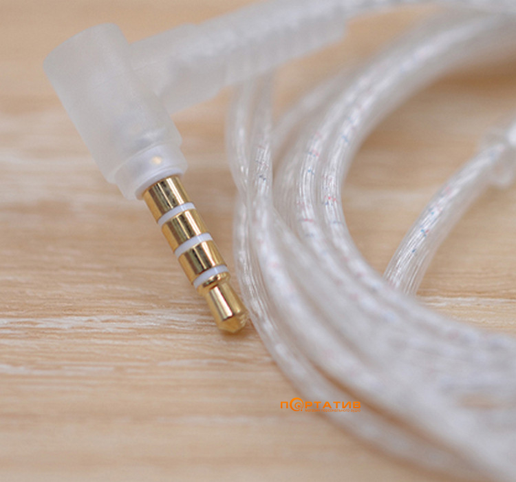 Кабель для навушників  KZ Audio Standard Cable Mic Silver