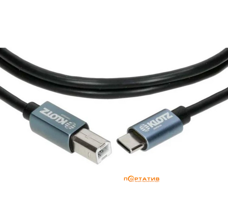 Кабель Klotz USB 2.0 Cable Plug C - Plug B 2m