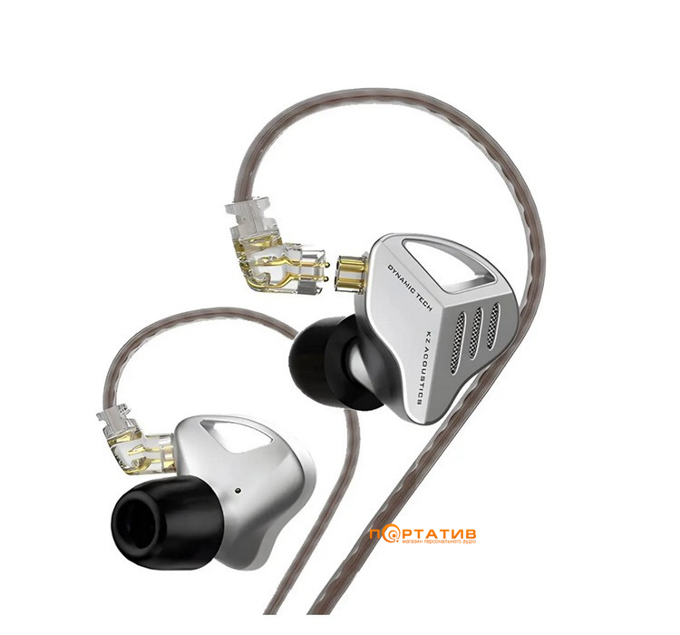 Навушники KZ Audio ZVX Silver