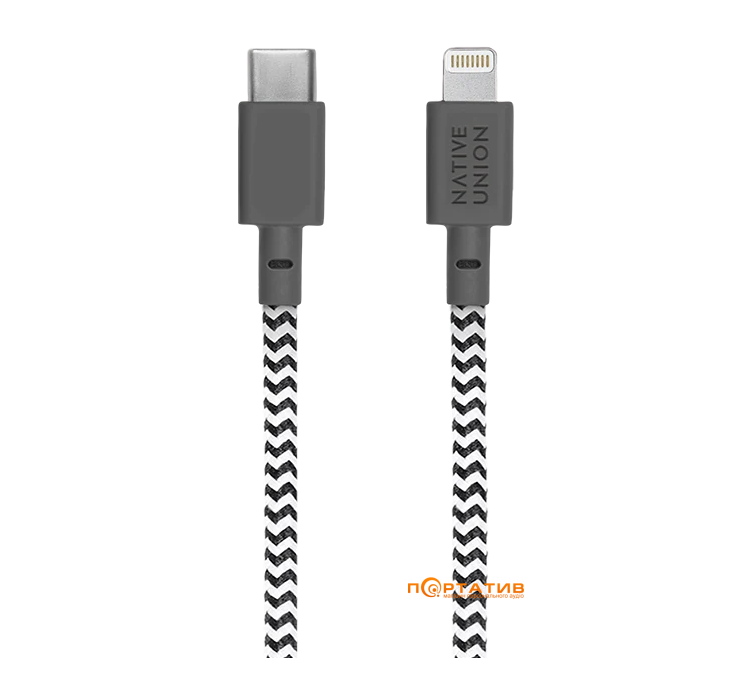Native Union Key Cable USB-C to Lightning Zebra (KEY-KV-CL-ZEB)