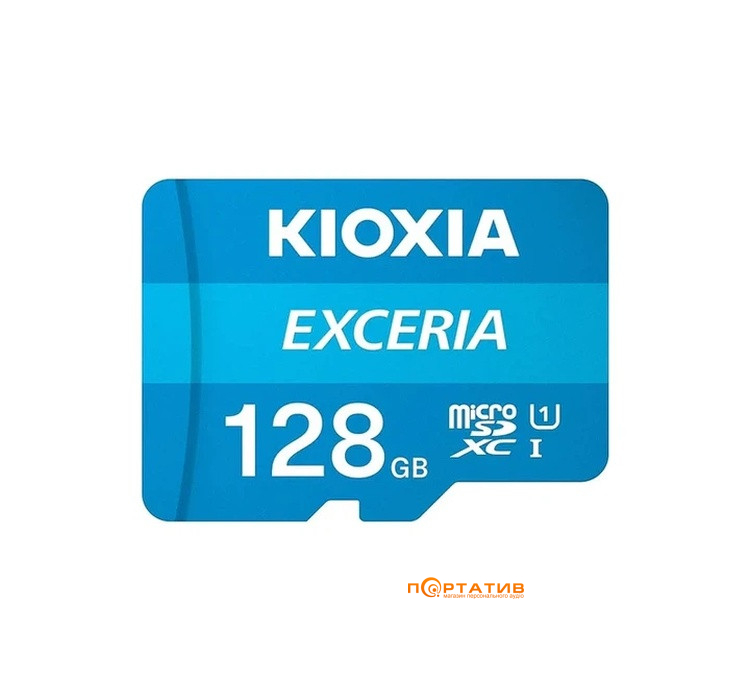 Карта пам'яті Kioxia microSDXC 128GB Exceria G2 UHS-I U3 V30 + SD Adapter (LMEX2L128GG2)