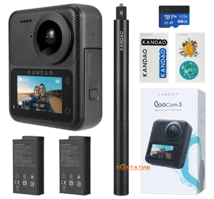 Екшн-камера KanDao Qoocam 3 360 Camera Travel Combo (Q23G-02)