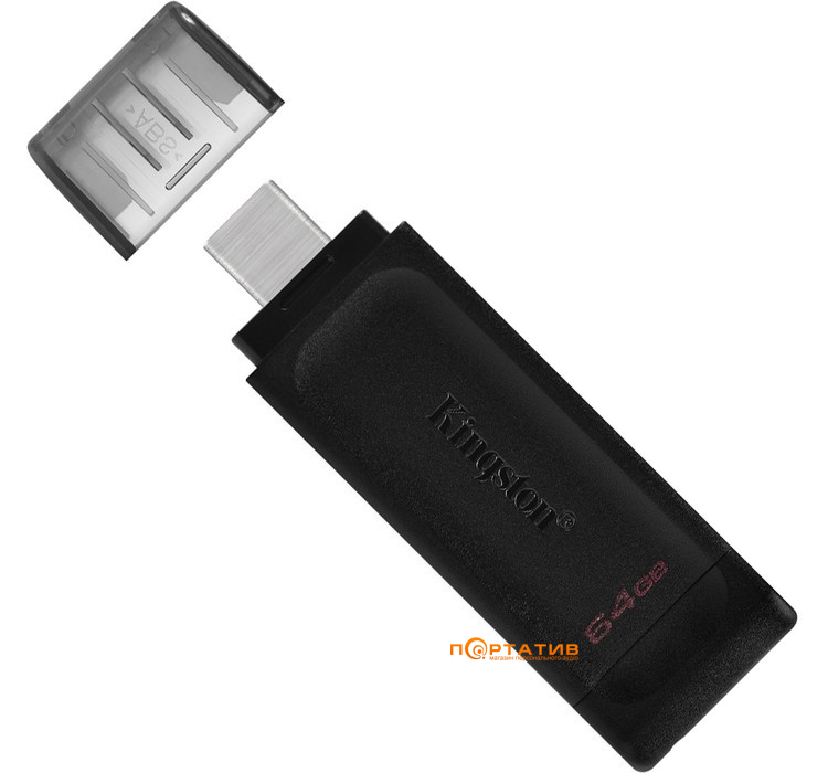 Накопитель Kingston DataTraveler 70 64GB USB Type-C (DT70/64GB)