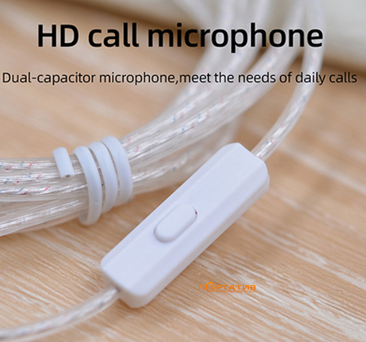 Кабель для навушників  KZ Audio Standard Cable Mic Silver