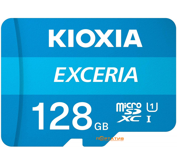 Kioxia microSDXC Card 128GB Exceria Class 10 UHS U1 (LMEX1L128GG2)