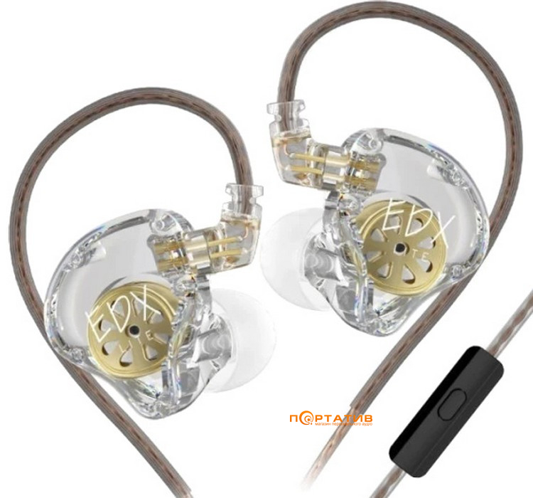 Навушники KZ Audio EDX Lite Mic Clear