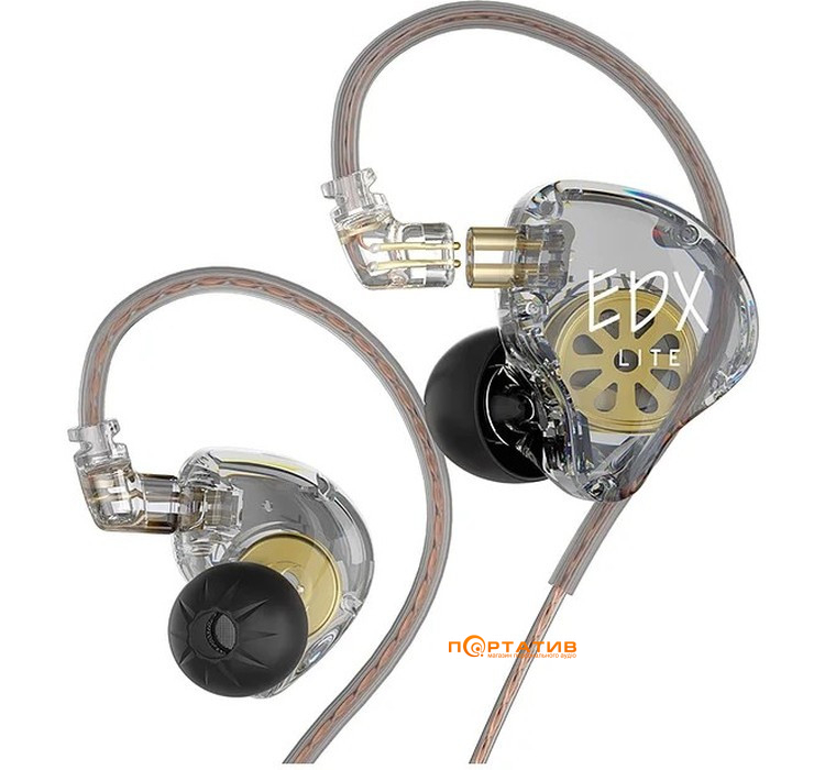 Навушники KZ Audio EDX Lite Mic Grey