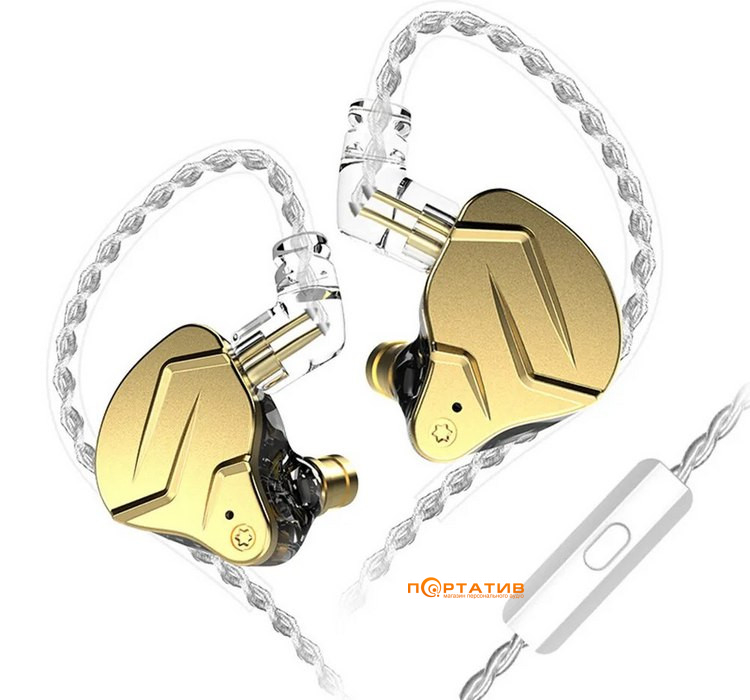 Наушники KZ Audio ZSN Pro X Mic Gold