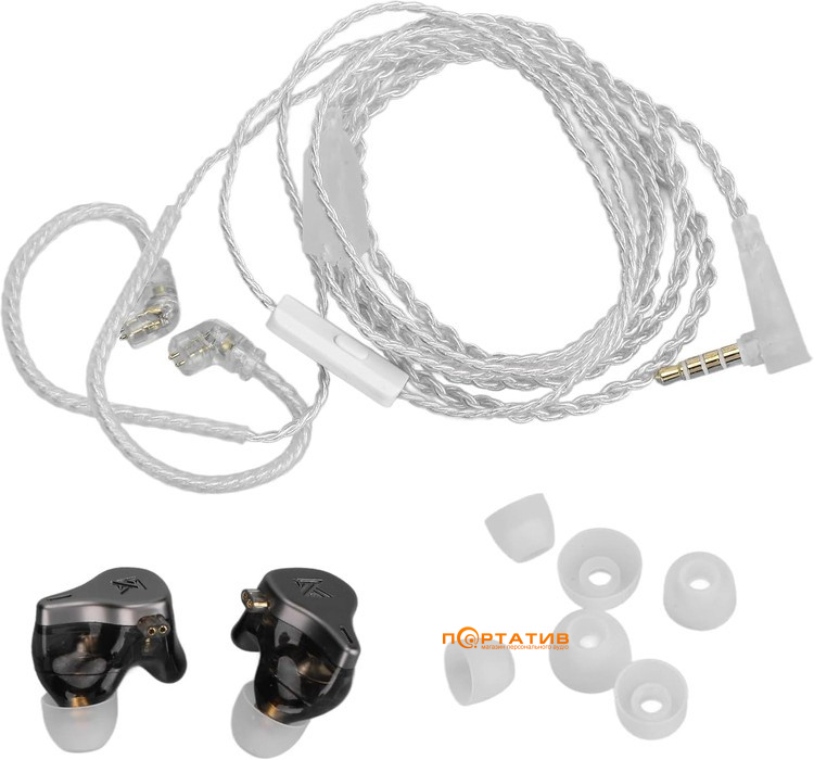 Наушники KZ Audio DQ6 Mic Black