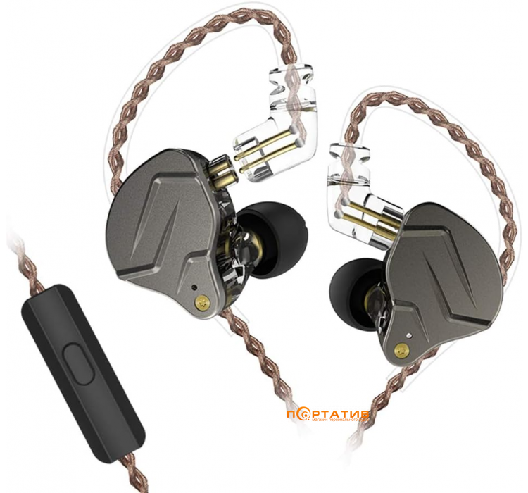 Наушники KZ Audio ZSN Pro Mic Grey