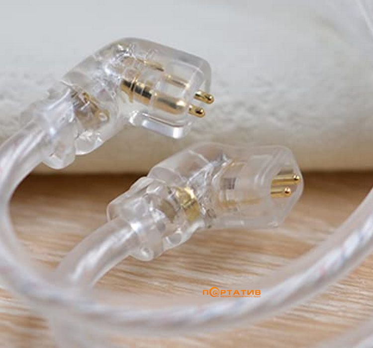 Кабель для навушників  KZ Audio Standard Cable Mic Silver