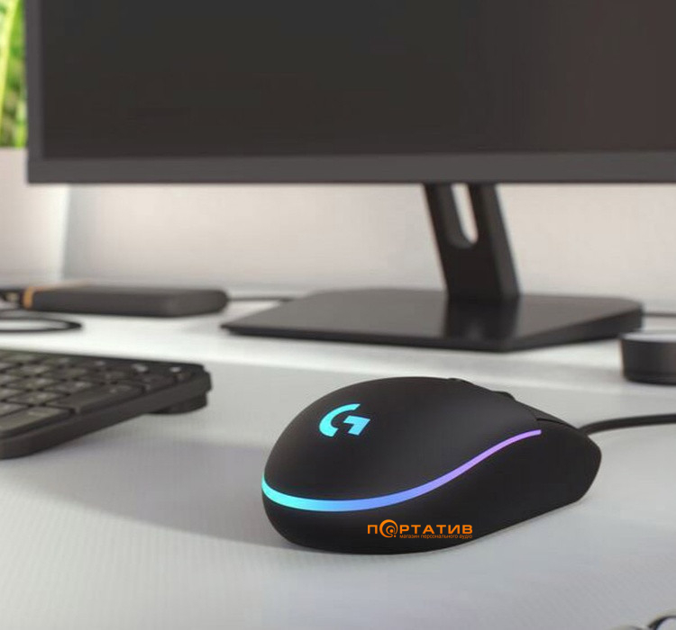 Мишка Logitech G203 Gaming Lightsync RGB Black (910-005796)