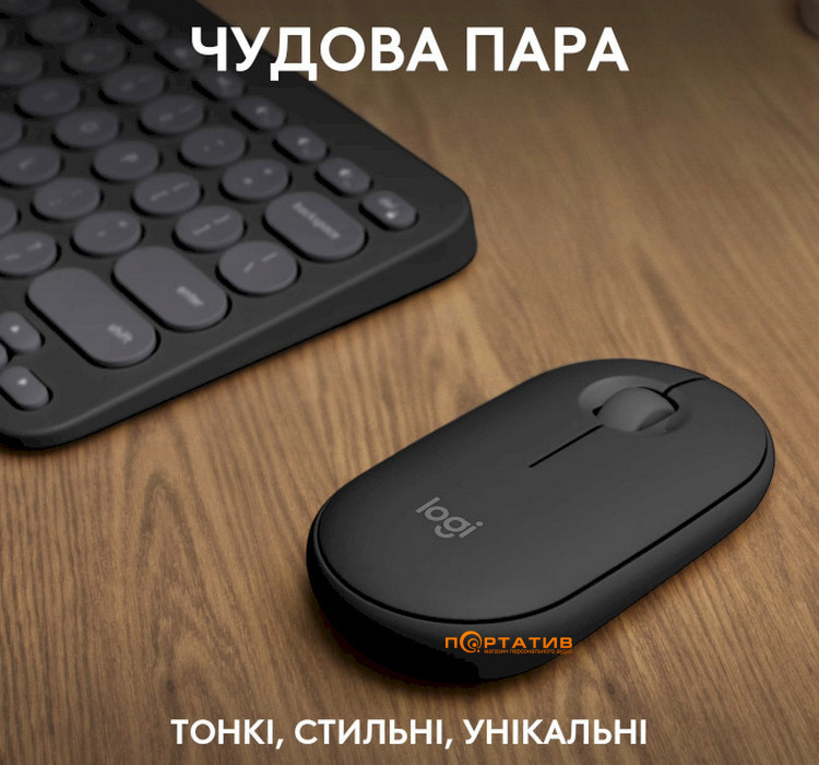 Комплект Logitech Pebble 2 Combo Wireless Graphite UA (920-012239)