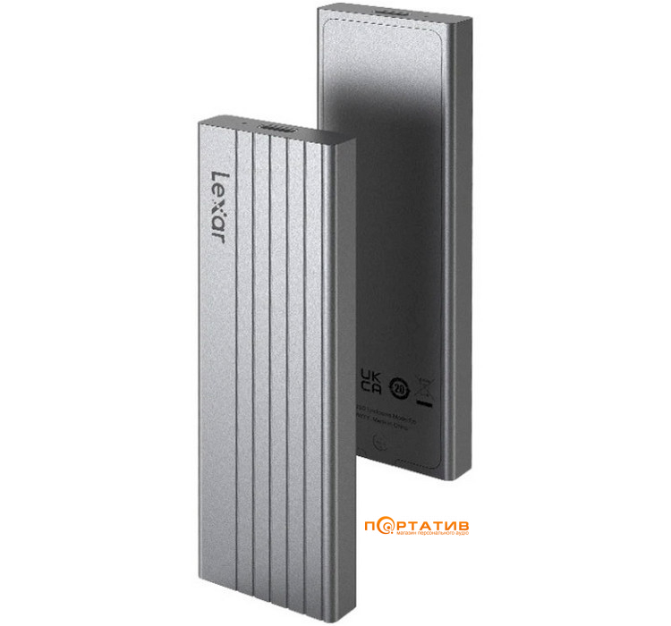 Внешний карман Lexar E6 M.2 SSD Enclosure NVMe/SATA M.2 SSD to USB 3.2 (LPAE06N-RNBNG)
