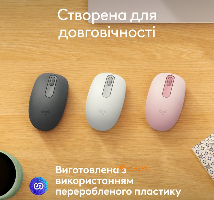 Мышка Logitech M196 Bluetooth Grey (910-007459)