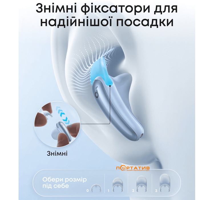 Навушники Anker SoundCore Liberty Buds Blue (D1200G31)