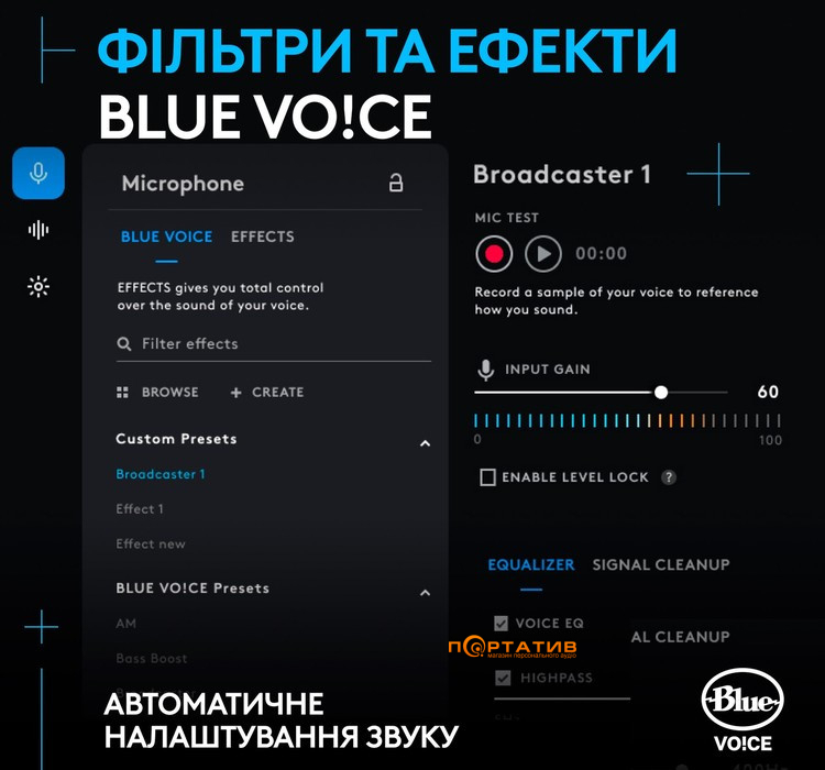 Микрофон Logitech Yeti GX Dynamic RGB Gaming Mic with Lightsync Black (988-000569)