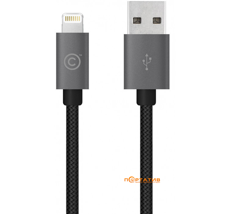 Lab.C Lightning Starp Cable A.L Space Grey 1.2 m (LABC-505-GY_N)