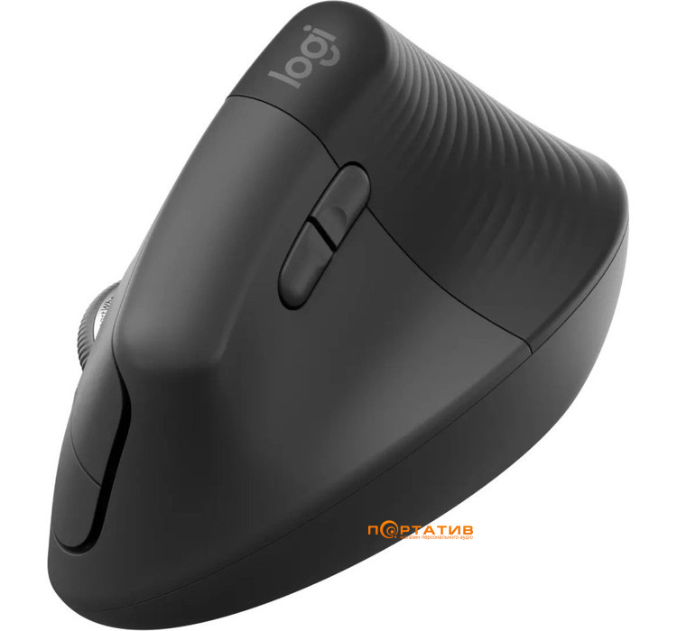 Мишка Logitech Lift Vertical Ergonomic Mouse for Business Graphite (910-006494) U