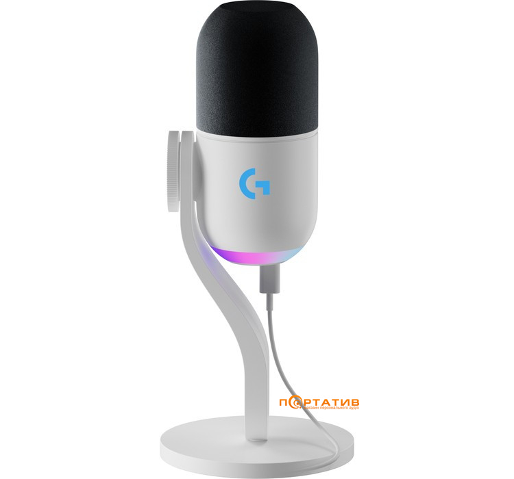 Микрофон Logitech Yeti GX Dynamic RGB Gaming Mic with Lightsync OFF White (988-000576)