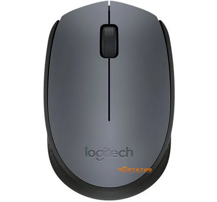 Мышка Logitech M170 Wireless Grey/Black (910-004642)