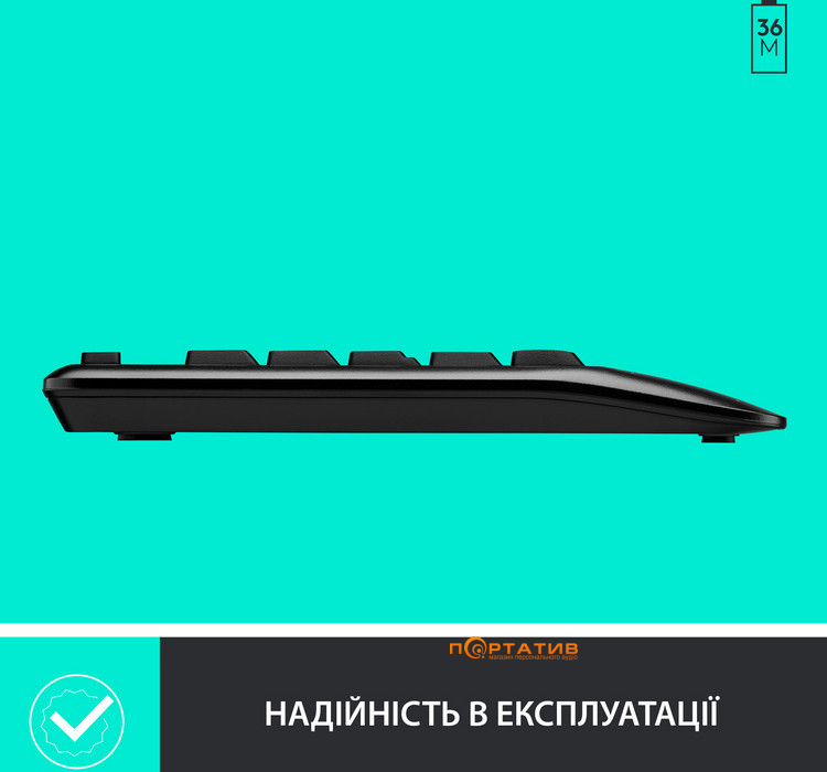 Комплект Logitech MK345 Wireless Comfort Black UA (920-006489)