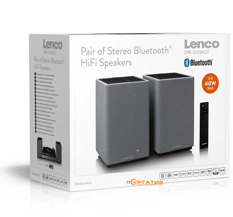 Акустика Lenco SPB-240BKGY