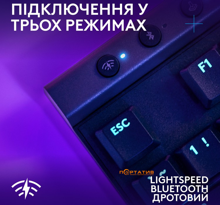Клавіатура Logitech G515 Lightspeed TKL Wireless Gaming Black (920-012538)