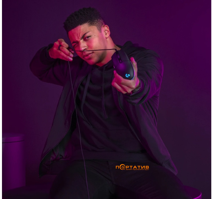 Мишка Logitech G203 Gaming Lightsync RGB Black (910-005796)