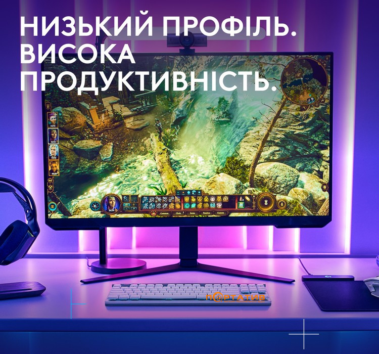 Клавиатура Logitech G515 Lightspeed TKL Wireless Gaming White (920-012539)