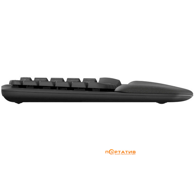 Клавіатура Logitech Wave Keys Wireless Ergonomic Graphite UA (920-012304)