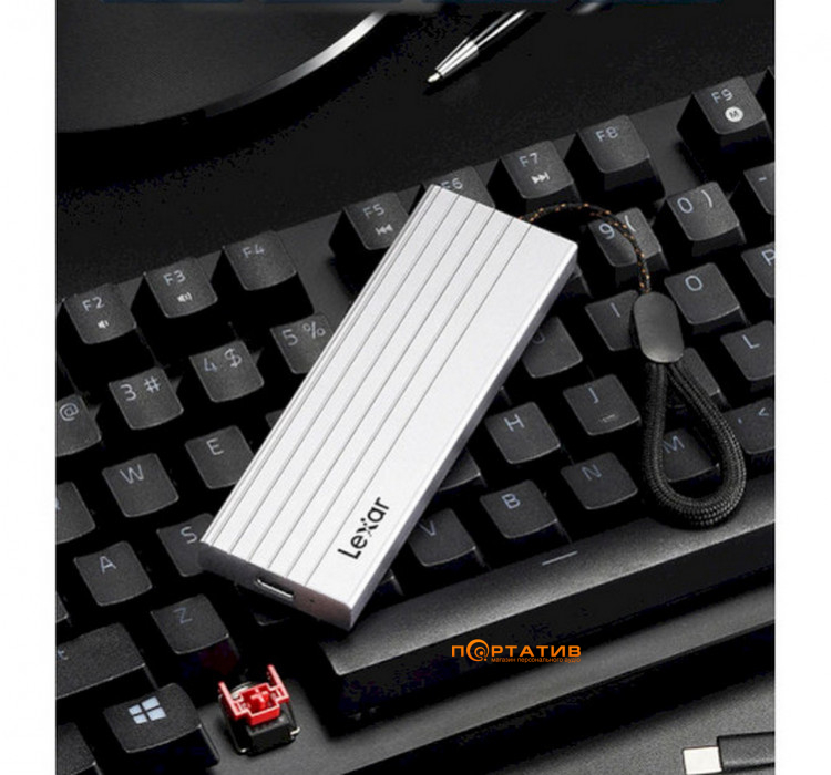 Внешний карман Lexar E6 M.2 SSD Enclosure NVMe/SATA M.2 SSD to USB 3.2 (LPAE06N-RNBNG)