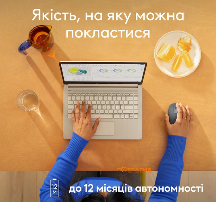 Мышка Logitech M196 Bluetooth Grey (910-007459)