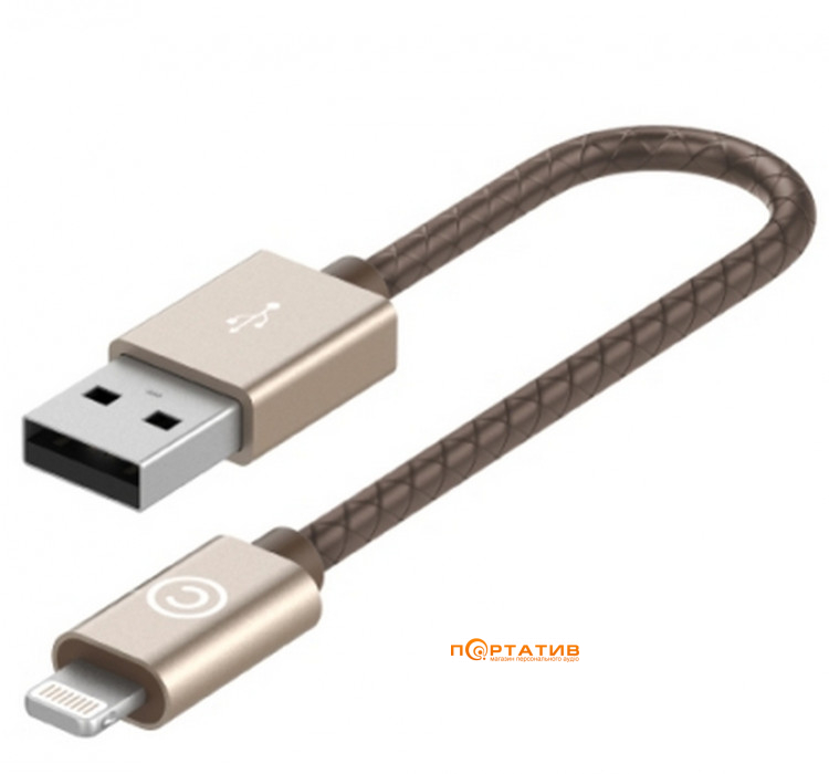 Lab.C Lightning Leather Cable A.L Champagne Gold 0.15 m (LABC-510-GD)