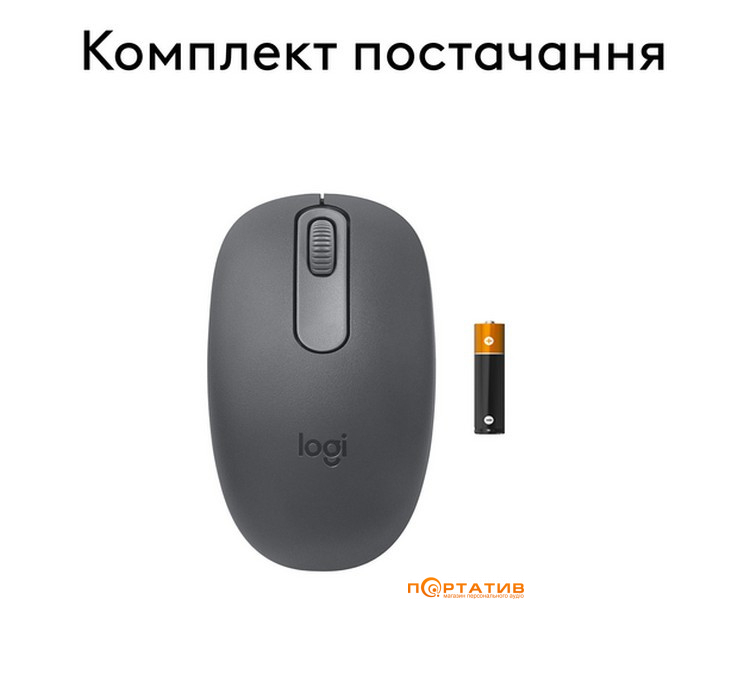 Мышка Logitech M196 Bluetooth Grey (910-007459)