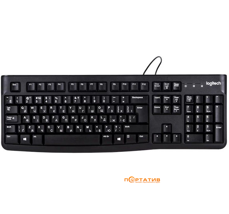 Клавиатура Logitech K120 USB UKR OEM (920-002643)